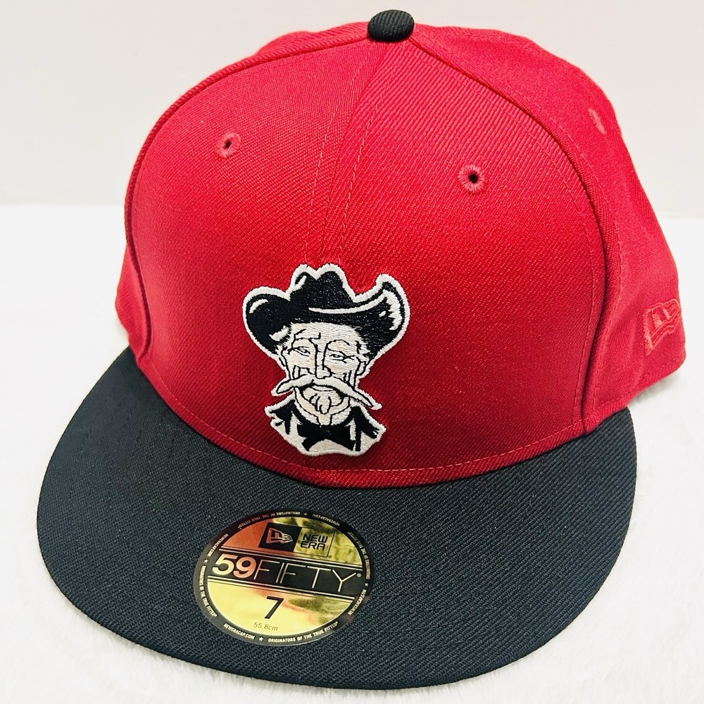 New Era Louisville Colonels Team Logo MiLB 59FIFTY Fitted‎ Hat Sz 7 Red Baseball